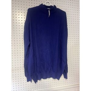 NOS Pronto Uomo Firenze Purple Mockneck Sweater Mens CL  Vintage‎
